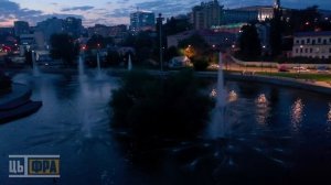 Ночной город ЛИПЕЦК. Аэросъемка