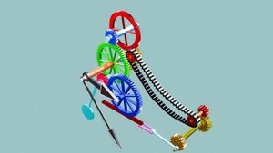 Обычные часы! Простой механизм 7. Анимация 3D