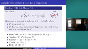 Dmitriy Bilyk - "On the Stolarsky invariance principle" | MoCCA'20