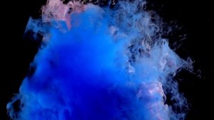 футаж цветной дым чернила 1