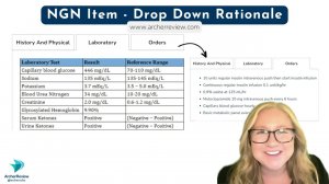 NGN Practice Question: Drop Down Rationale