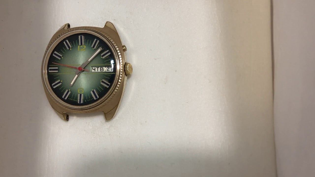 Мужские наручные механические часы Слава времен СССР смотреть онлайн