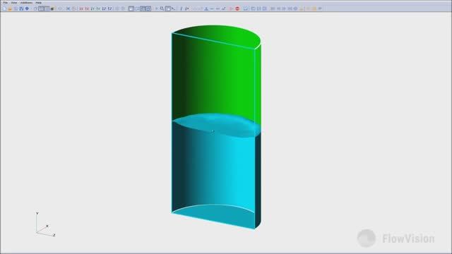 FlowVision Tutorial: Rotating tank