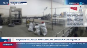 Noqonuniy alkogol mahsulotlari savdosiga chek qo`yildi