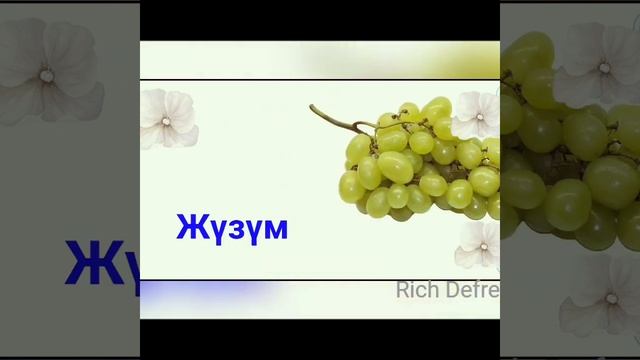 Мөмө жемиштер (Фрукты и Ягоды)  ( Кыргызский язык Фрукты и Ягоды) Мөмө жемиштердин кыргызча аталышы