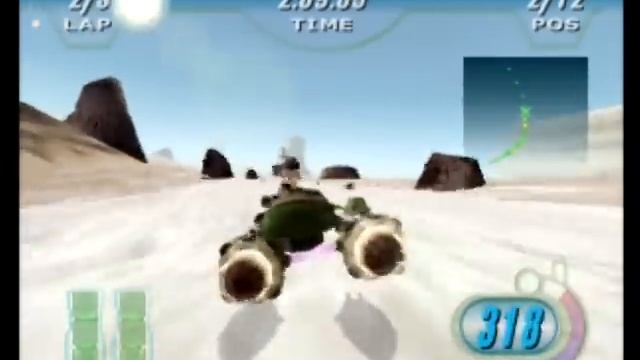 Star Wars: Episode 1 Racer (N64) - Gameplay смотреть онлайн