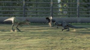 Dilophosaurus vs Deinonychus - Jurassic World Evolution 2