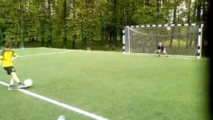 Живой футбол дети, первое видео, серия пенальти.