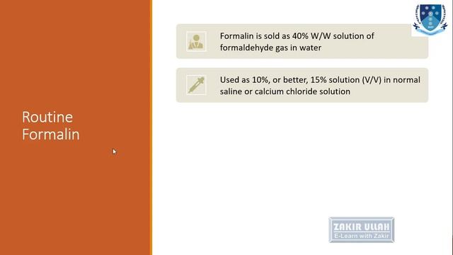 Fixatives types and mode of action | E-learn with Zakir |