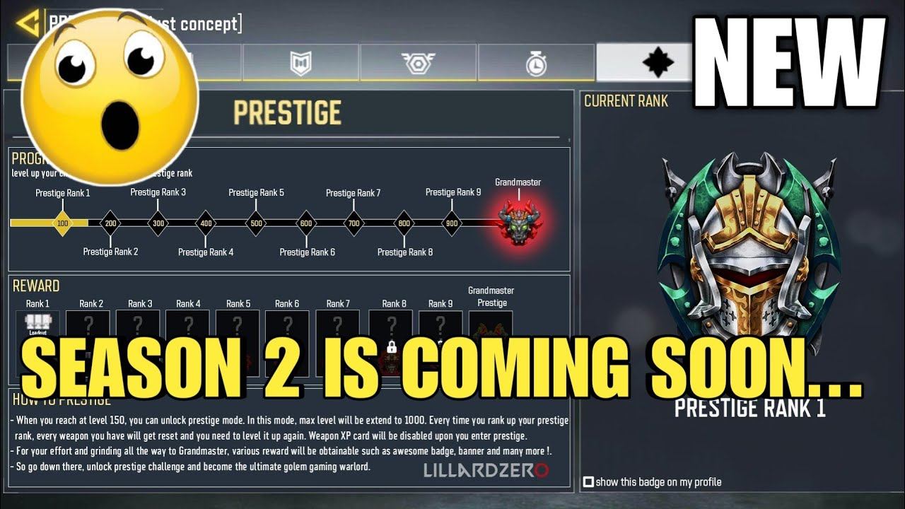 *NEW* PRESTIGE - TEST SERVER - SEASON 2 (2021) | COD MOBILE смотреть онлайн