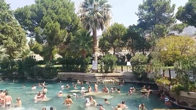 Турция. Памуккале  Бассейн Клеопатры.