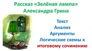 А.Грин. Зелёная лампа. Текст, анализ, аргументы для итогового и ЕГЭ-сочинения