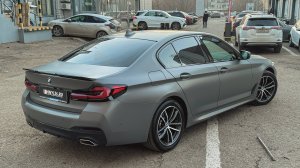 Бронирование кузова BMW 523D G30 полиуретановой пленкой и многое другое