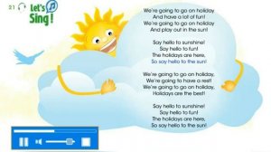 Smiles 4 Module 3 p 45, ex 21 🎶SONG🎶 We're going to go on holiday