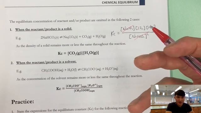 [2] F.5 Chemistry Chemical Equilibrium (equilibrium constant)