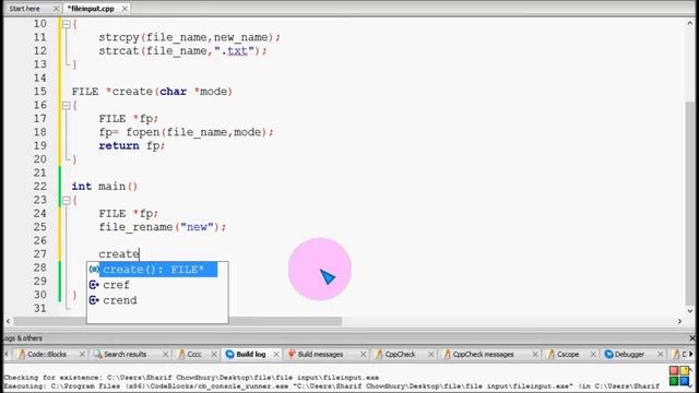 Bangla C programming tutorial  120  File Management  (file with function)