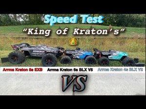 Arrma Kraton BLX 4s V2 VS Arrma Kraton BLX 6s V5 VS Arrma Kraton 8S EXB-King of Kraton’s-Speed Test
