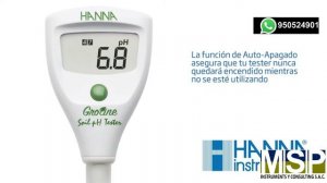 MEDIDOR DE PH DE SUELO DIRECTO HI 981030 MARCA HANNA