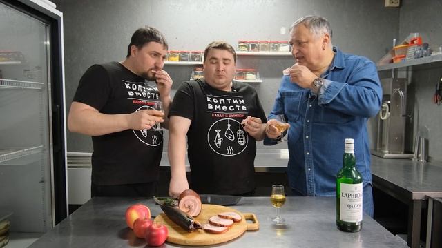 Интересная дегустация "копченостей"!!!! ENG SUB