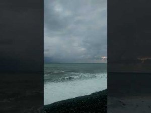 штормовое предупреждение, 6.09.200, вечер, рядом с пляжем  Багратион