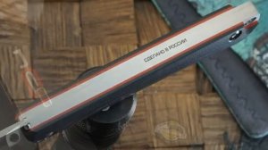 Складной нож N.C.Custom Respect, сталь AUS-10, satin, рукоять черно-красный G-10