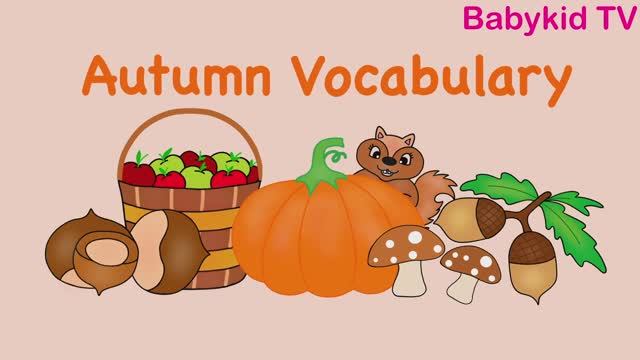 Autumn Vocabulary / Autumn Flashcards / Autumn Words смотреть онлайн