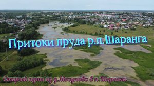 Притоки пруда р.п.Шаранга. Старый путь из д.Мосуново в п.Шаранга.
