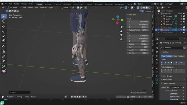 29 - Positioning the Rigify Rig смотреть онлайн