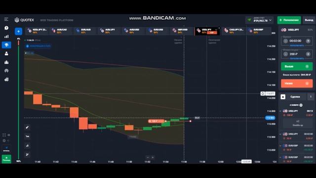 Quotex | бинарные | опционы | уровни| тренд | волны боллинджера