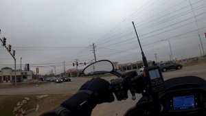 Yaesu FT5DR 2m/70cm ham radio on the 2019 HD Road Glide