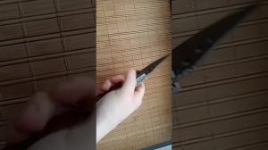 Нож складной дамаск эксклюзив #1