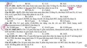 LỚP 12, CHƯƠNG 3. TRẮC NGHIỆM BÀI TẬP AMIN DỄ 1 ( XẤP TTB)