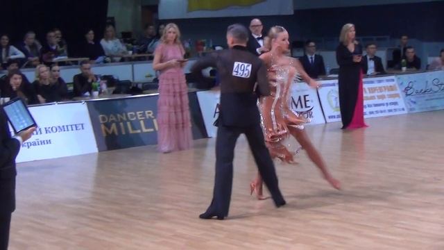 Kiev Open 2018. 1/2 Adult Latina. Maksim Bodnar & Olga Kuzmenko. Rumba