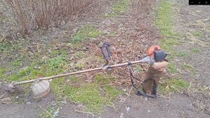 Косим малину бензокосою SPARTA.ЯК СКОСИТИ МАЛИНУ В ЗИМКУ