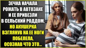 Зечка начала рожать в автозаке и ее привезли в сельский роддом, а взглянув на ноги акушерка побелела