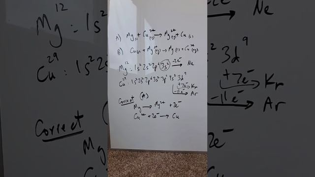 Predict Redox Reactions by Electron Configurations