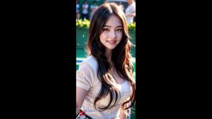 Ai Art Girls. На теннисном корте