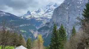 Пешая экскурсия по Мюррену, Швейцария, Невероятно красивая швейцарская деревня, сказочная деревня!