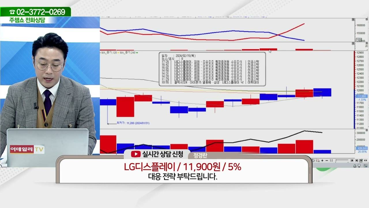 LG디스플레이(034220)_황민혁 전문가_종목 상담 (20240220) смотреть онлайн