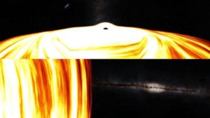 360 video - Journey into an Interstellar Black Hole 3D VR in Space 4K