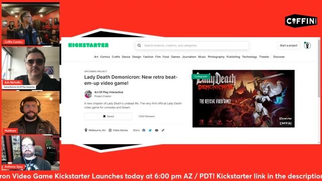 Kickstarter Launch Event! Lady Death: Demonicron Video Game!!! смотреть онлайн