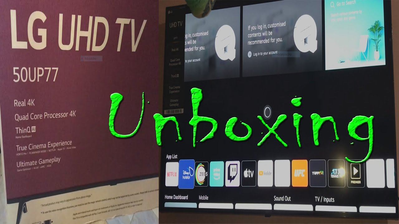 LG UHD 50UP77 TV Unboxing in Telugu || Vinod Dharma A2Z || смотреть онлайн