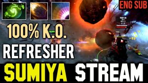 SUMIYA Invoker Maniac! 100% K.O. Refresher Combo Stream DOTA 2 #12