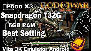 How To Play God of War Collection PS Vita Emulator Android VITA3K OFFLINE Poco X3 Game Play