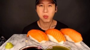Giant sushi mukbang compilation video. #sushimukbang