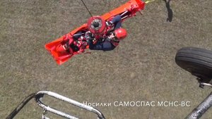 Вертолетные носилки. Спасение пострадавшего. САМОСПАС