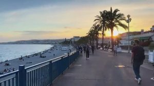 Вечерняя прогулка по Ницце во Франции