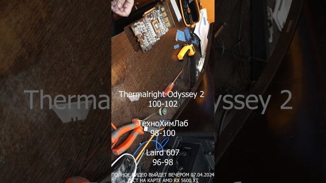 Сравнение термопрокладок Thermalright Odyssey 2, ТехноХимЛаб и Laird 607 #shorts