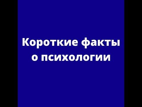 Короткие факты о психологии №4