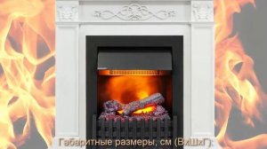 Каминокомплект Verona (белый дуб) с очагом Danville Black от Dimplex
